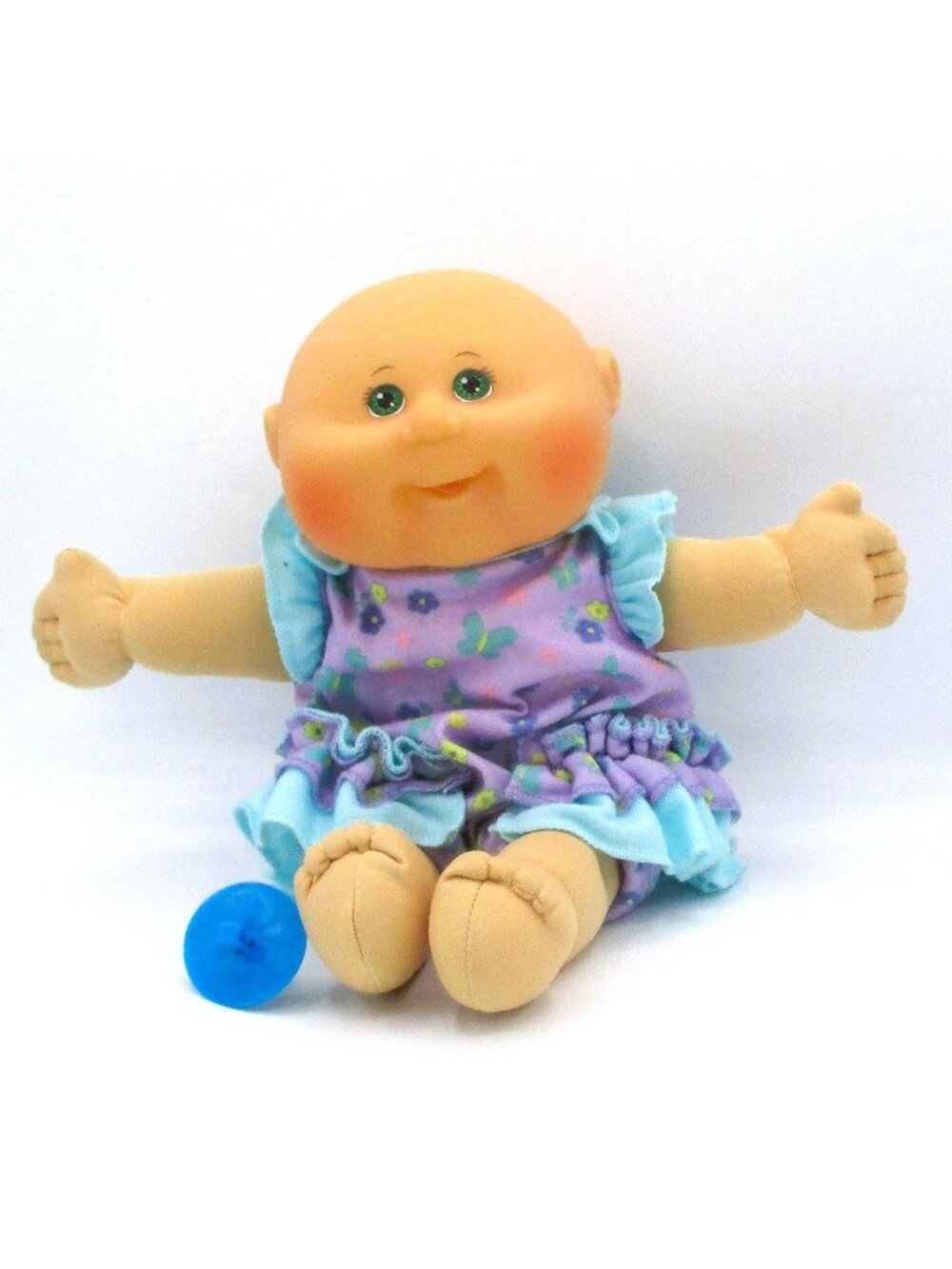 Cabbage Patch Kid Baby Doll 2009 Jakks Pacific PA-38N Purple Dress 12" Cute
